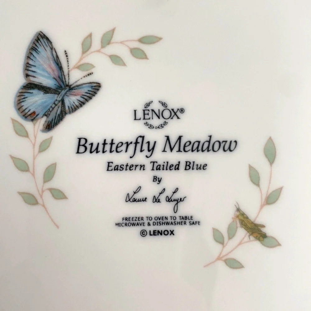 4pcs LENOX butterfly meadow dinner plate set, 11 inches